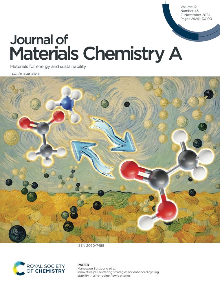 Journal of Materials Chemistry A cover, Paper