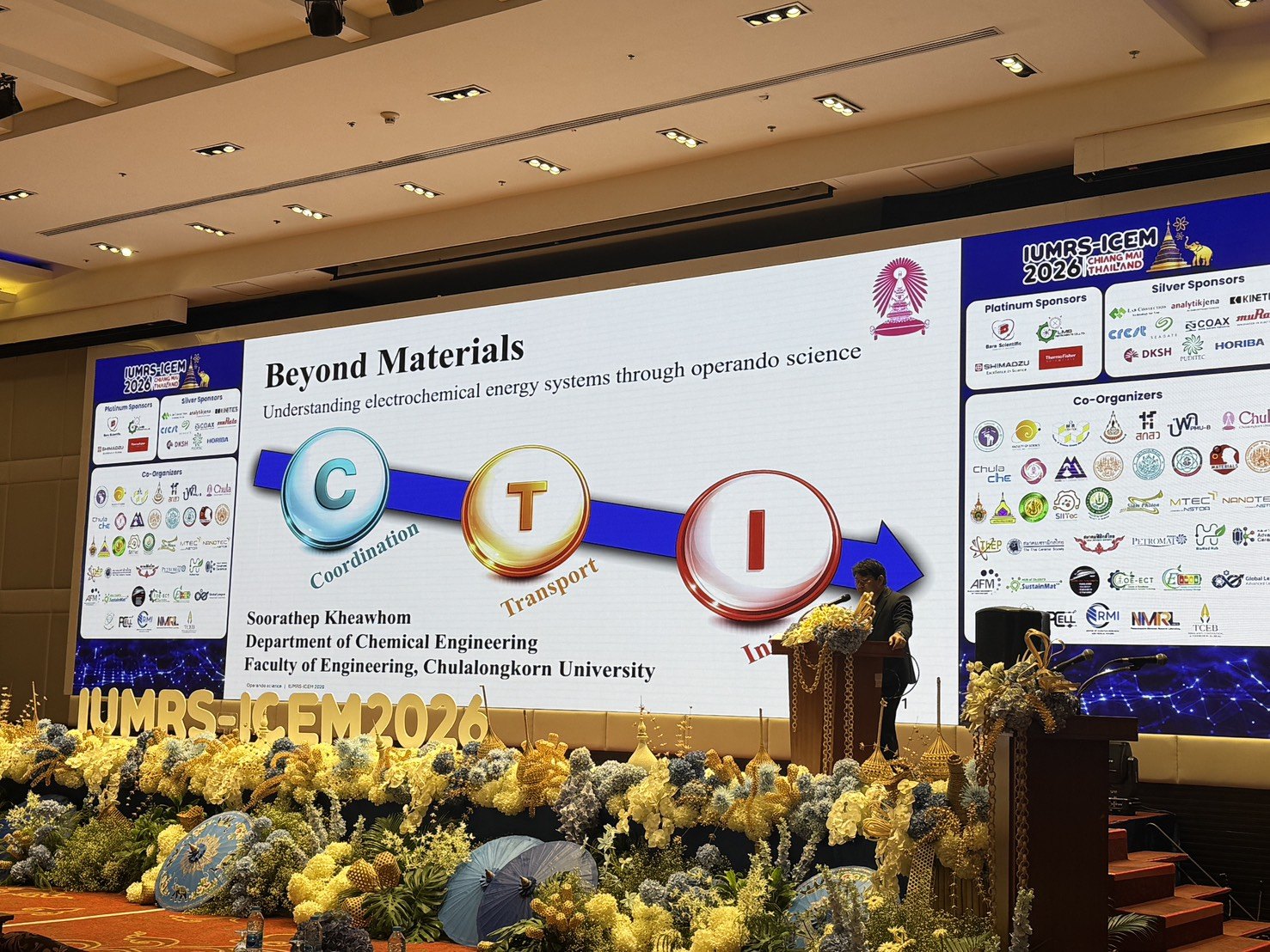 Plenary lecture at IUMRS-ICEM 2026, Chiang Mai